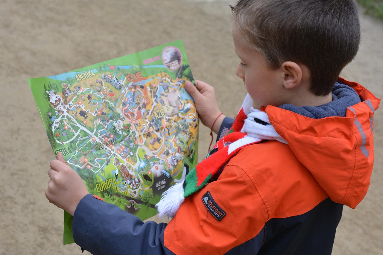Map displayed on a smartphone